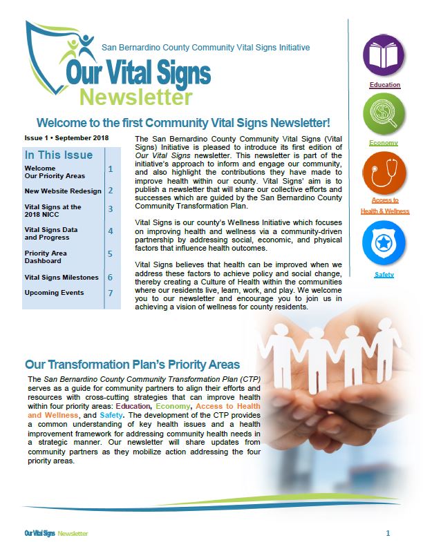 Our Vital Signs Newsletter